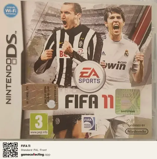 FIFA 11 Nintendo DS, PAL box front