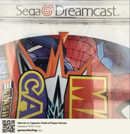 Marvel vs. Capcom: Clash of Super Heroes Sega Dreamcast, NTSC box front