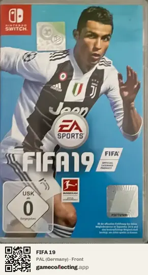 FIFA 19 Nintendo Switch, Germany box front