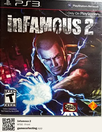 Infamous 2 PlayStation 3, NTSC box front