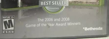 Fallout 3 / The Elder Scrolls IV: Oblivion, the ESRB box on its front