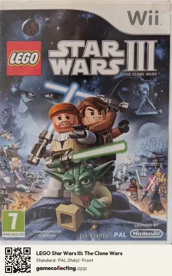 LEGO Star Wars III: The Clone Wars Nintendo Wii, Italy box front