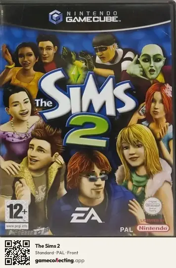The Sims 2 Nintendo GameCube, PAL box front