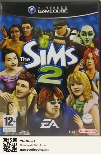 The Sims 2 Nintendo GameCube, PAL box front