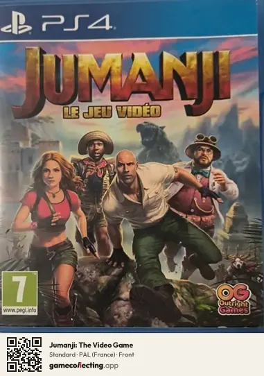 Jumanji: The Video Game PlayStation 4, France box front