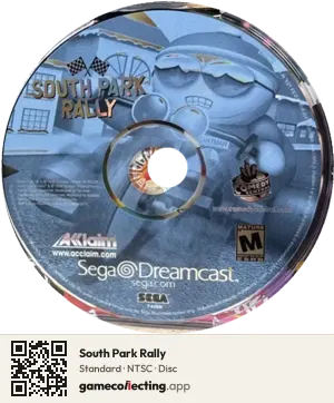 South Park Rally Sega Dreamcast, NTSC disc