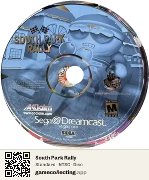 South Park Rally Sega Dreamcast, NTSC disc