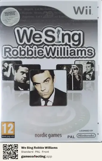 We Sing Robbie Williams Nintendo Wii, PAL box front