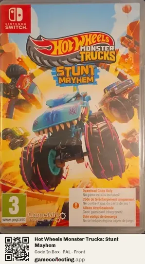 Hot Wheels Monster Trucks: Stunt Mayhem Nintendo Switch, PAL box front