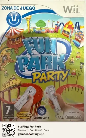 Six Flags Fun Park Nintendo Wii, Spain box front