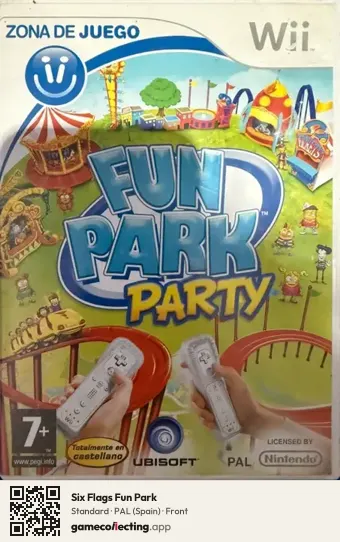 Six Flags Fun Park Nintendo Wii, Spain box front