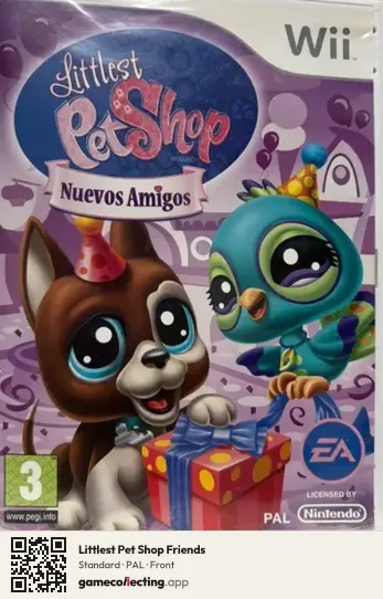 Littlest Pet Shop Friends Nintendo Wii, PAL box front