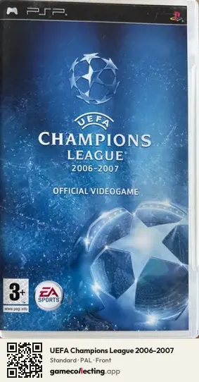 UEFA Champions League 2006-2007 PlayStation Portable, PAL box front