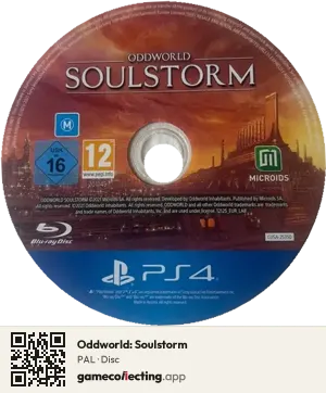 Oddworld: Soulstorm PlayStation 4, PAL disc