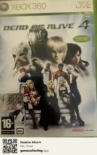 Dead or Alive 4 Xbox 360, PAL box front