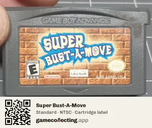 Super Bust-A-Move Game Boy Advance, NTSC cartridge label
