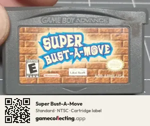 Super Bust-A-Move Game Boy Advance, NTSC cartridge label