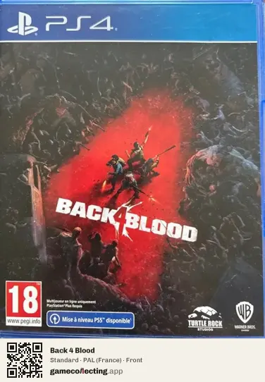 Back 4 Blood PlayStation 4, France box front