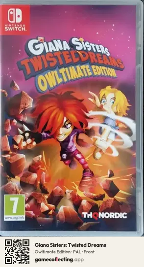 Giana Sisters: Twisted Dreams Nintendo Switch, PAL box front