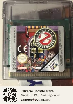 Extreme Ghostbusters Game Boy Color, PAL cartridge label