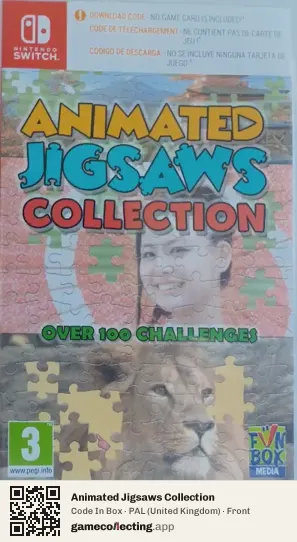 Animated Jigsaws Collection Nintendo Switch, United Kingdom box front