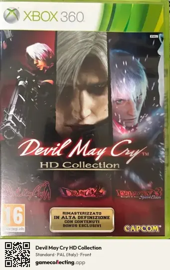 Devil May Cry HD Collection Xbox 360, Italy box front