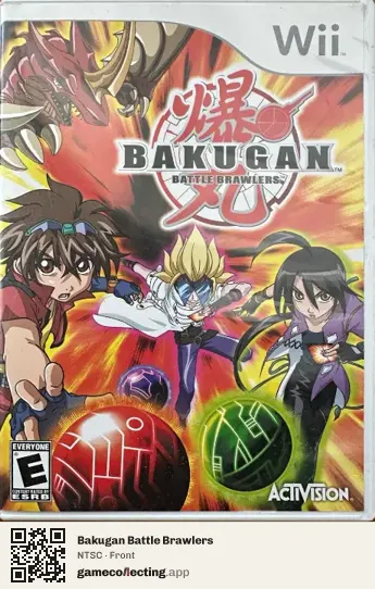 Bakugan Battle Brawlers Nintendo Wii, NTSC box front