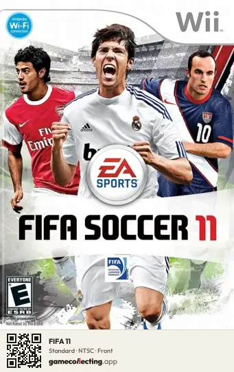FIFA 11 Nintendo Wii, NTSC box front