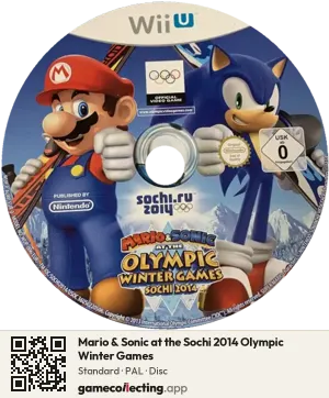 Mario & Sonic at the Sochi 2014 Olympic Winter Games Nintendo Wii U, PAL disc