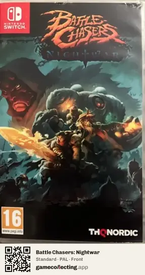 Battle Chasers: Nightwar Nintendo Switch, PAL box front