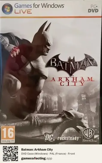 Batman: Arkham City Computer, France box front