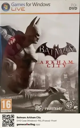 Batman: Arkham City Computer, France box front
