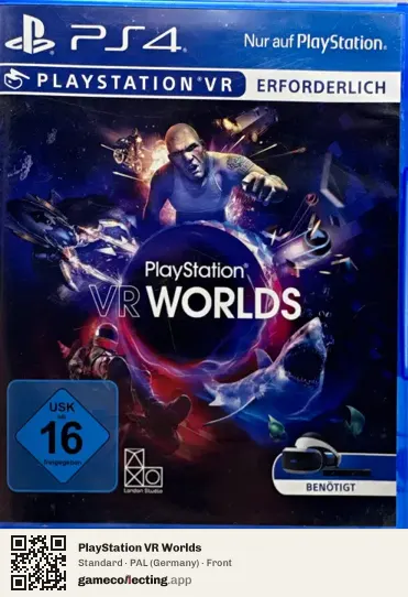 PlayStation VR Worlds PlayStation 4, Germany box front