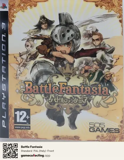 Battle Fantasia PlayStation 3, Italy box front