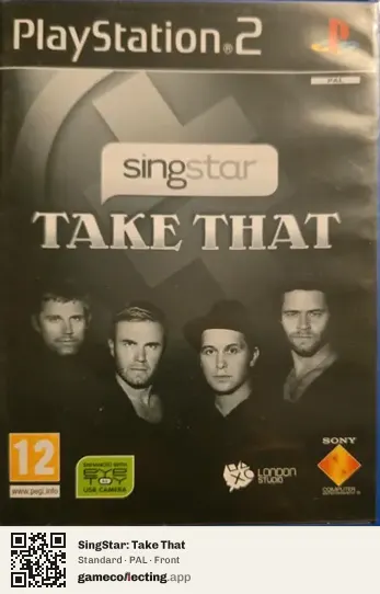 SingStar: Take That PlayStation 2, PAL box front