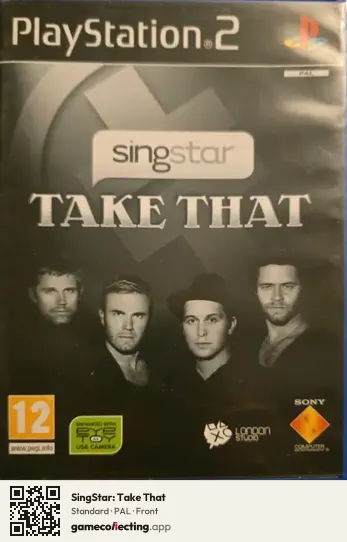 SingStar: Take That PlayStation 2, PAL box front
