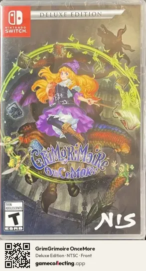 GrimGrimoire OnceMore Nintendo Switch, NTSC box front