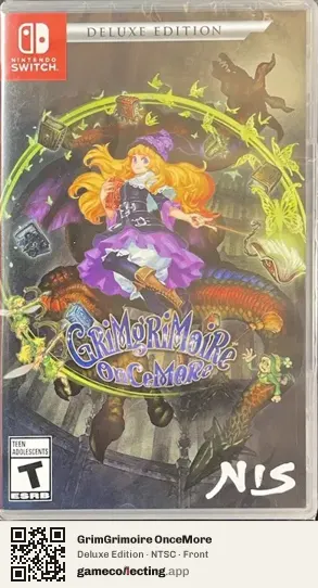 GrimGrimoire OnceMore Nintendo Switch, NTSC box front