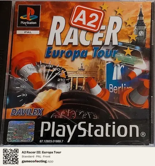A2 Racer III: Europa Tour PlayStation, PAL box front