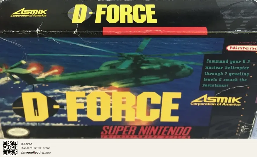 D-Force Super Nintendo Entertainment System, NTSC box front