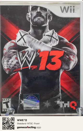 WWE '13 Nintendo Wii, NTSC box front