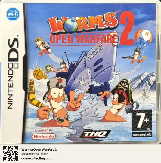 Worms: Open Warfare 2 Nintendo DS, PAL box front