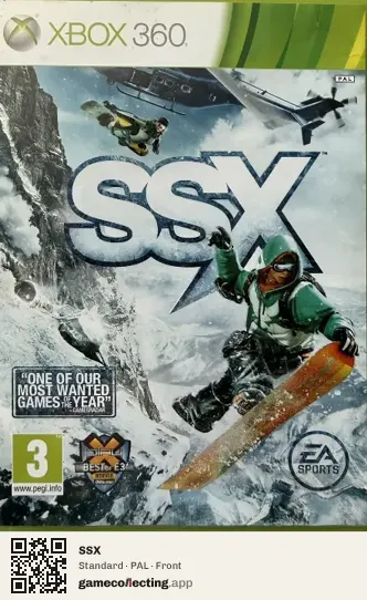 SSX Xbox 360, PAL box front