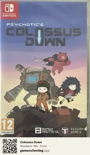 Colossus Down Nintendo Switch, PAL box front