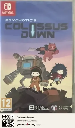 Colossus Down Nintendo Switch, PAL box front