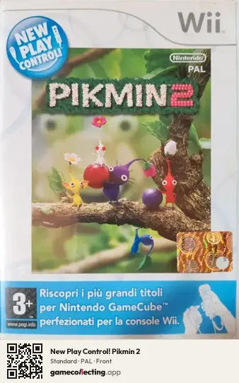 New Play Control! Pikmin 2 Nintendo Wii, PAL box front