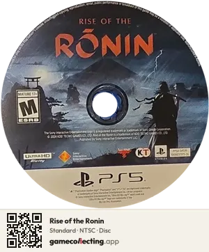 Rise of the Ronin PlayStation 5, NTSC disc