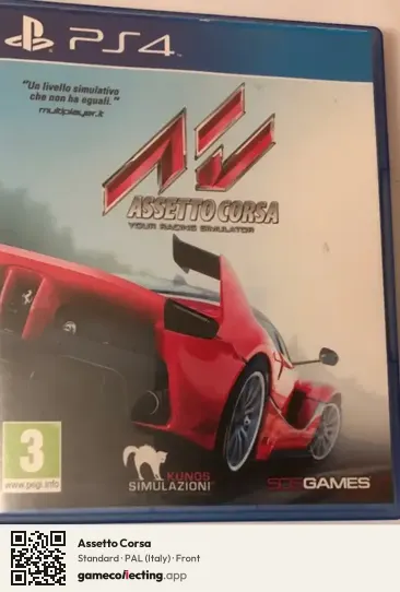 Assetto Corsa PlayStation 4, Italy box front