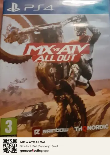 MX vs ATV All Out PlayStation 4, Germany box front