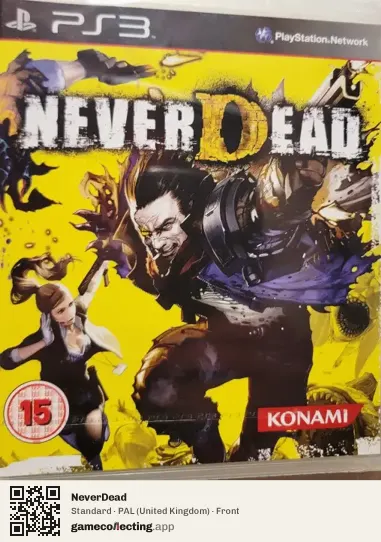 NeverDead PlayStation 3, United Kingdom box front